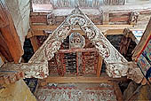 Ladakh - Alchi monastery, courtyard of the main temple entrance 
